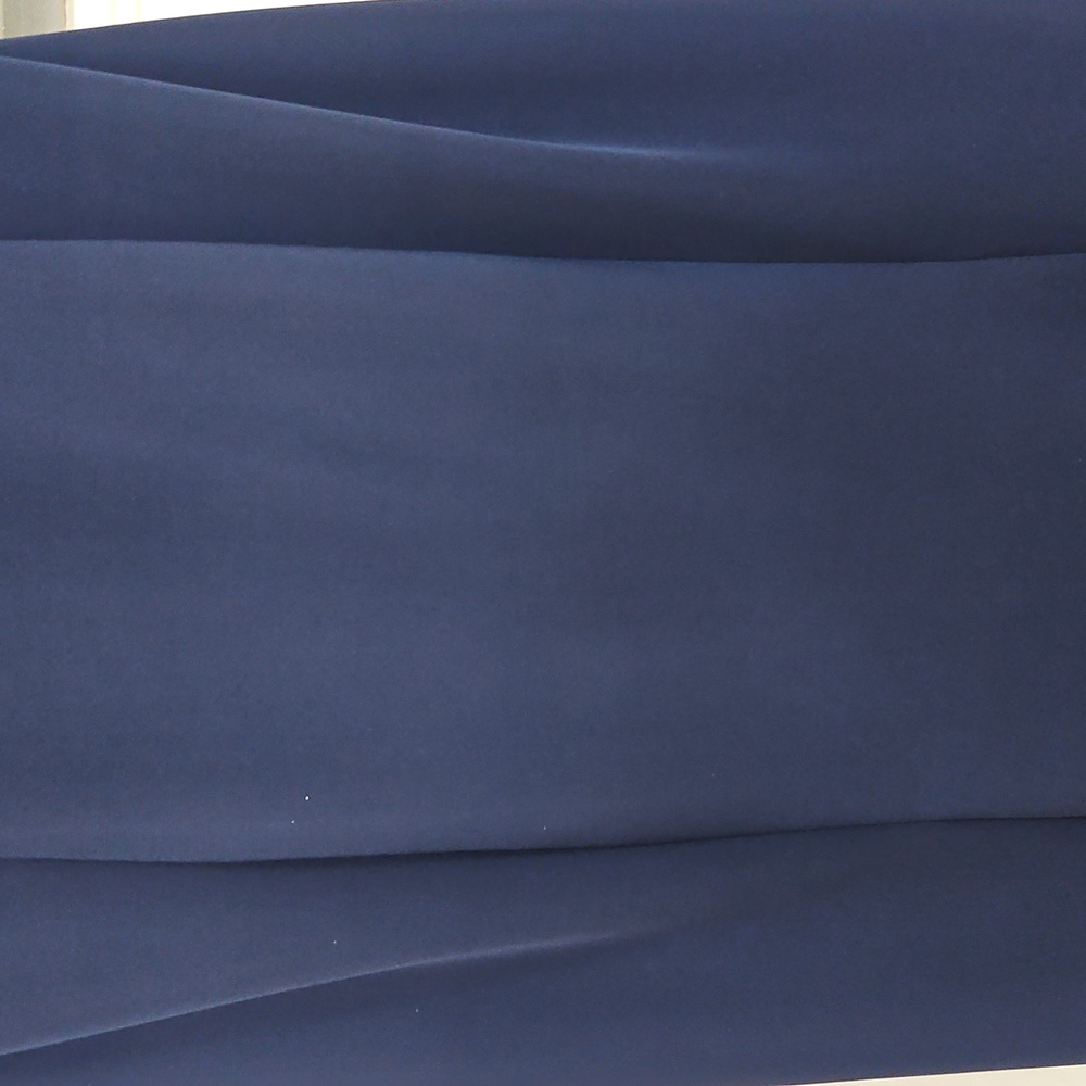 Size 24/24w Strapless Navy Blue Scuba Trumpet Gow… - image 5